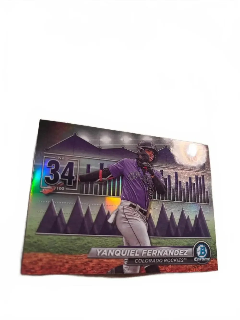 Yanquiél Fernandez Colorado Rockies #34/100 Baseball Trading